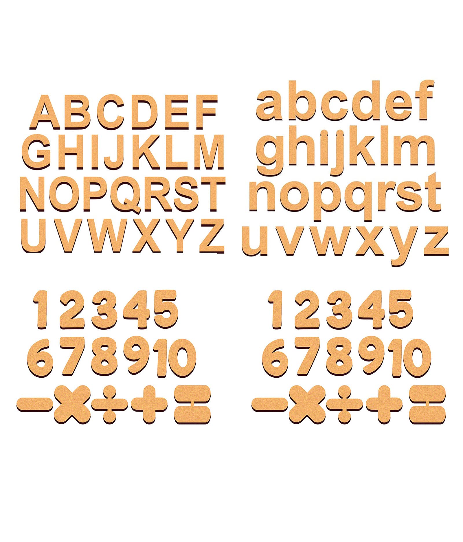 CLITHS Cutout Wooden Upper Letters Alphabets & Numbers - Set of 2 Educational Toy, 82 Pcs (B09BBBXG8S) Amazon Price History, Amazon Price Tracker