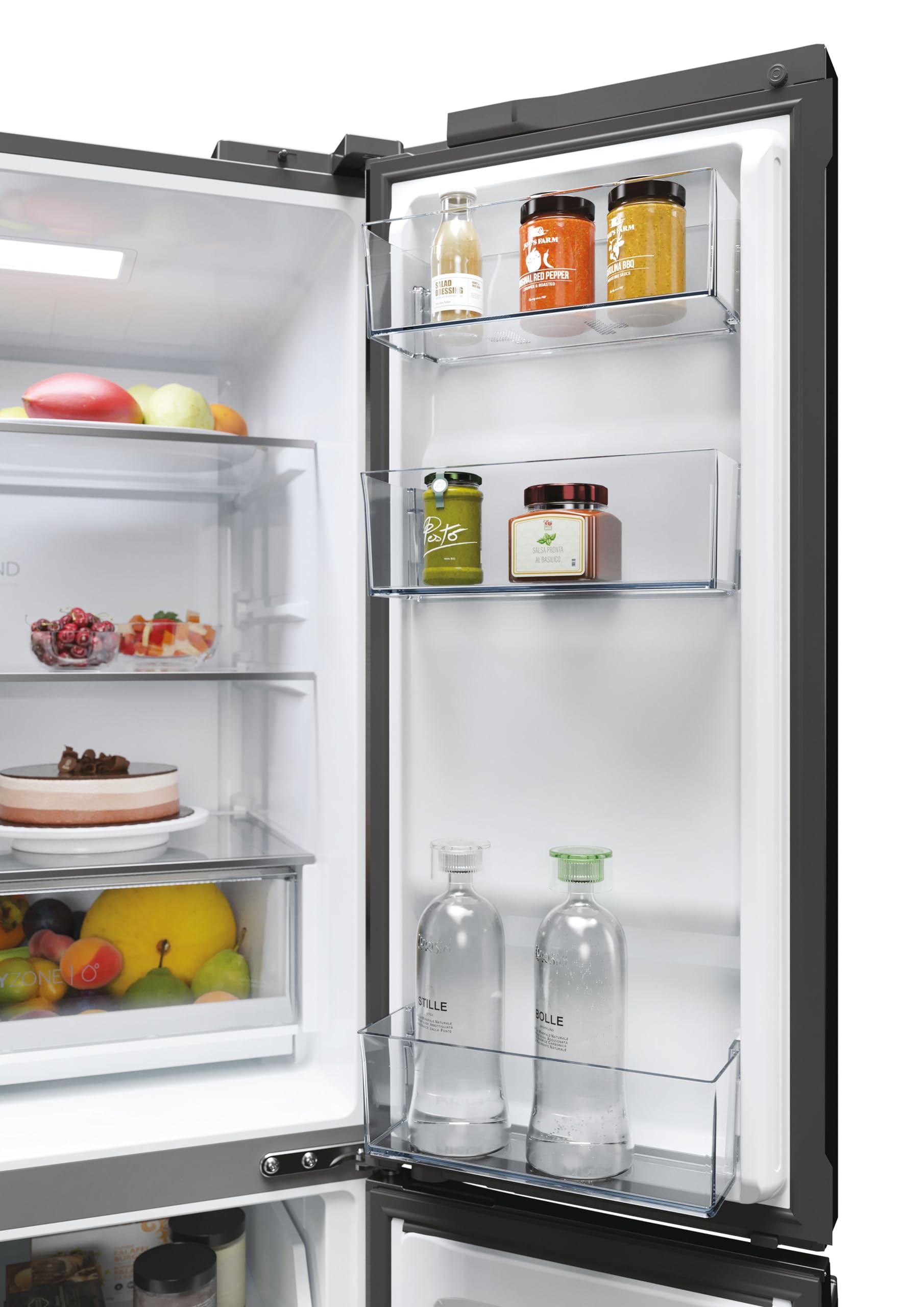 Haier CUBE 83 SERIE 5 HCW58F18EHMP Frigorifero Frigorifero/Total No Frost/Smart Hon-App/Dispenser Acqua & Macchina per cubetti di ghiaccio/ABT Pro/HumidityZone/MySwitchZone/Acciaio inossidabile