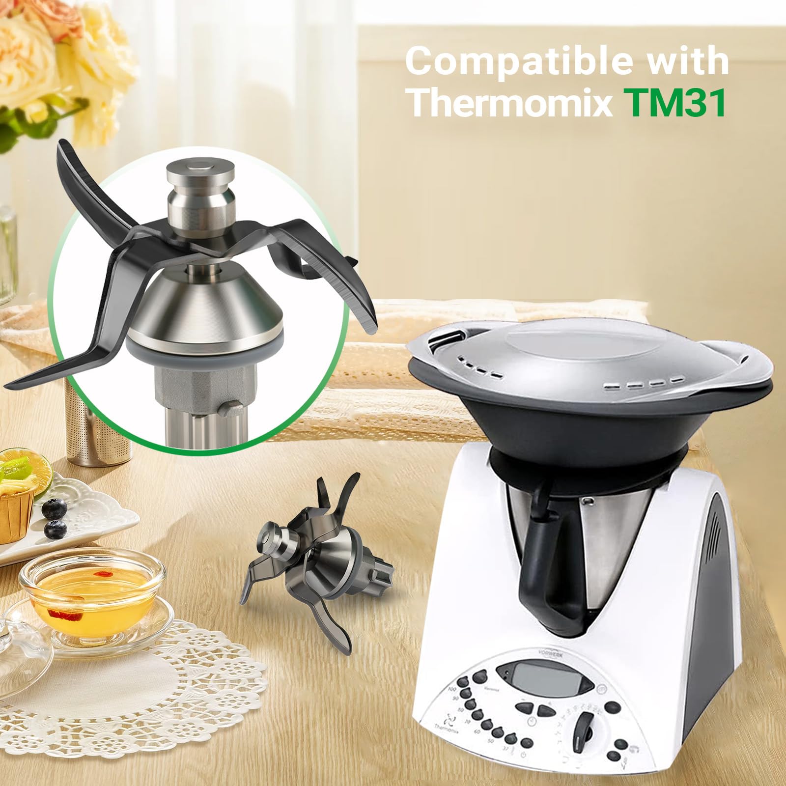Lama Di Ricambio In Titanio Per Vorwerk Bimby Thermomix TM31