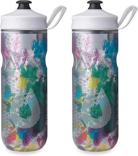 Miniatura 29 de HydraPak | Botella Polar - Botella deportiva de agua aislada Polar - sin BPA, botella deportiva y para bicicleta con asa (color Pulse Blanco, 600ml