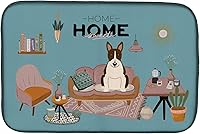 Vista 557 de Caroline's Treasures CK7824DDM - Tapete absorbente para secado de platos con diseño de bulldog inglés, rojo y blanco, para encimera de cocina, 14 x
