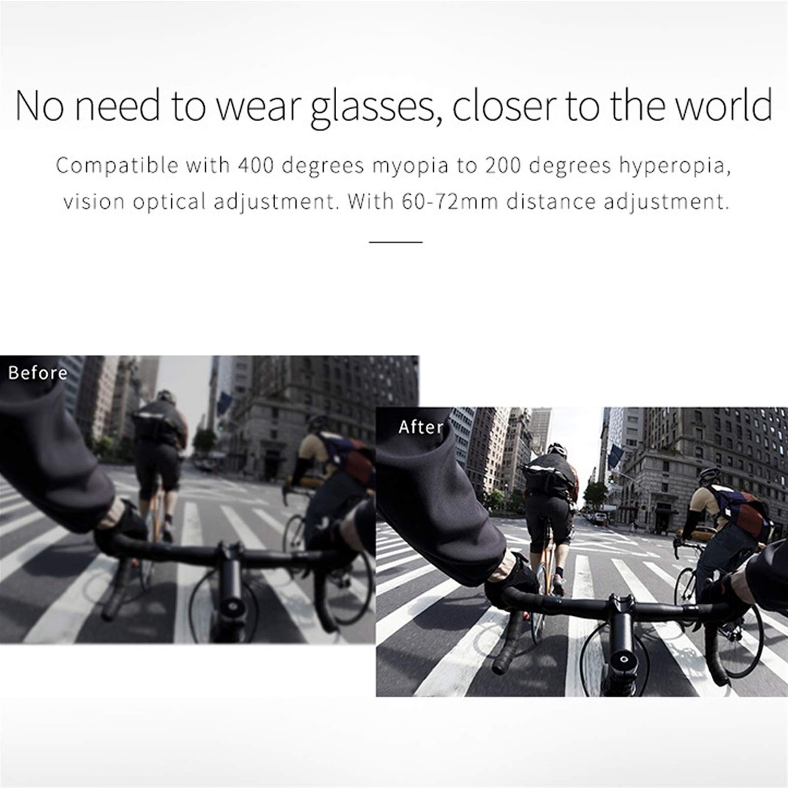 RSGK Auriculares VR, Gafas de Gafas Bluetooth inalámbricas de Realidad Virtual 3D con Control Remoto, su Mejor Juego móvil 360 películas, con Gafas VR 3D Suaves y cómodas
