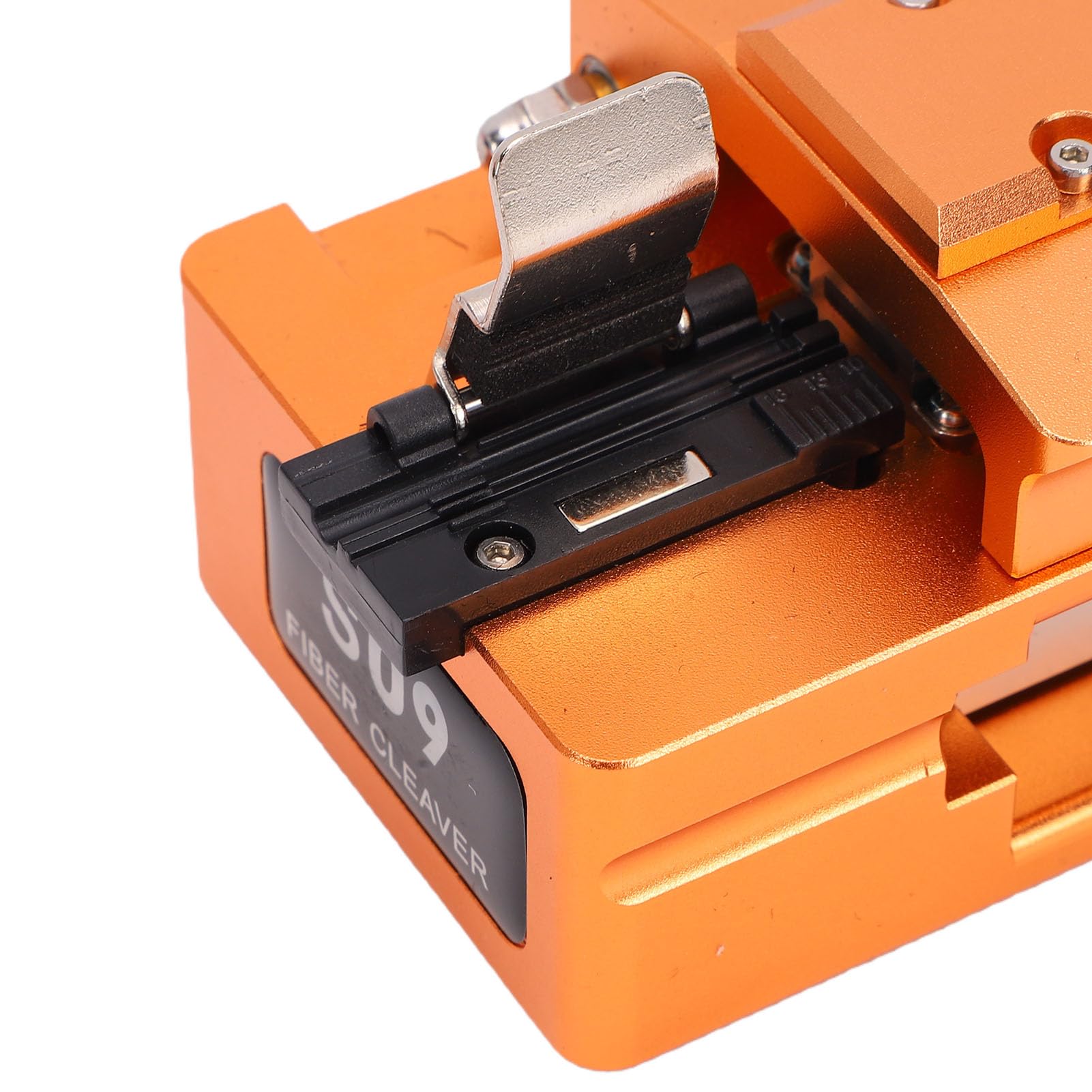 banapoy Glasfaser Cleaver Spaltgerät, Hochpräziser Abisolierer mit 3 Anschlüssen, 0,5°, 16 Schneidseiten, 58.000 Schnitte, Automatisch Zurücksetzender Glasfaserkabelschneider