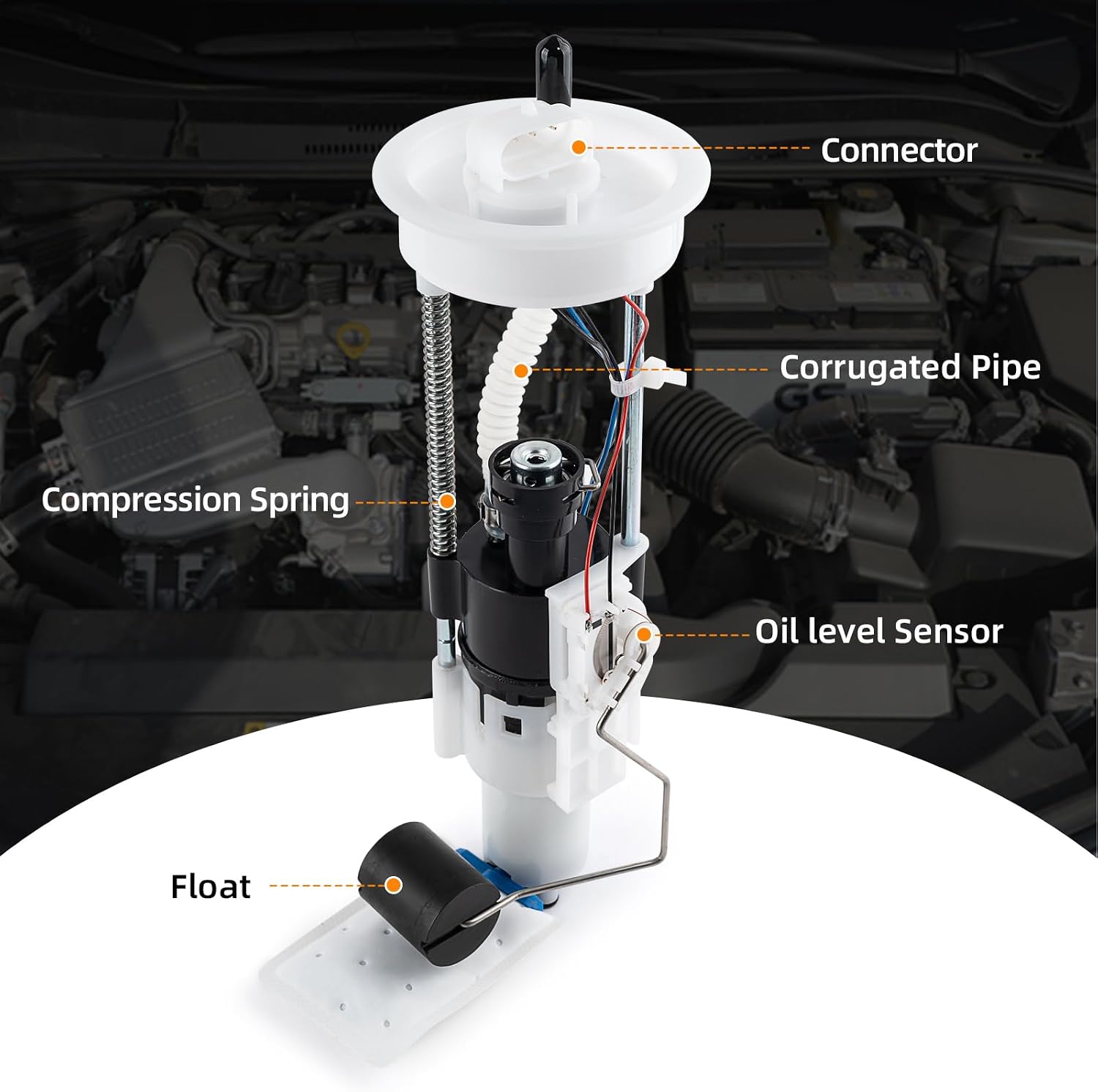 Electric Fuel Pump Assembly Compatible With Polaris RZR 4 800/800 EPS 2011-2013 RZR 800/EPS 2011-2014 RZR S 800/EPS 2011-2013 RZR 570 2012-2013 Replace 2521201 2204403