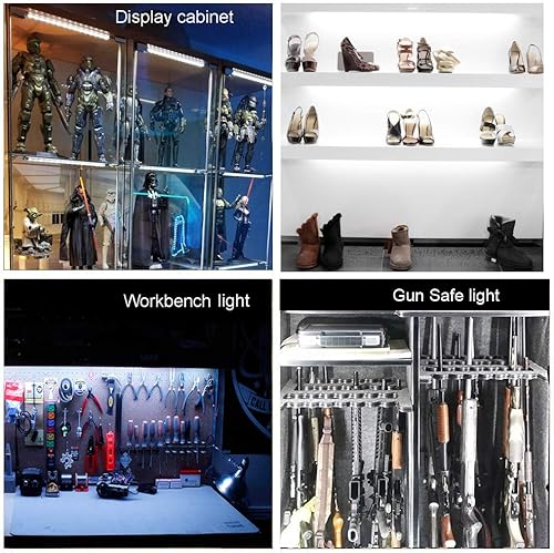 Miniatura 7 de Cefrank Kit de tira de luz delgada enlazable de 4 x 16 pulgadas y kit de barra de luz de 4 x 12 pulgadas