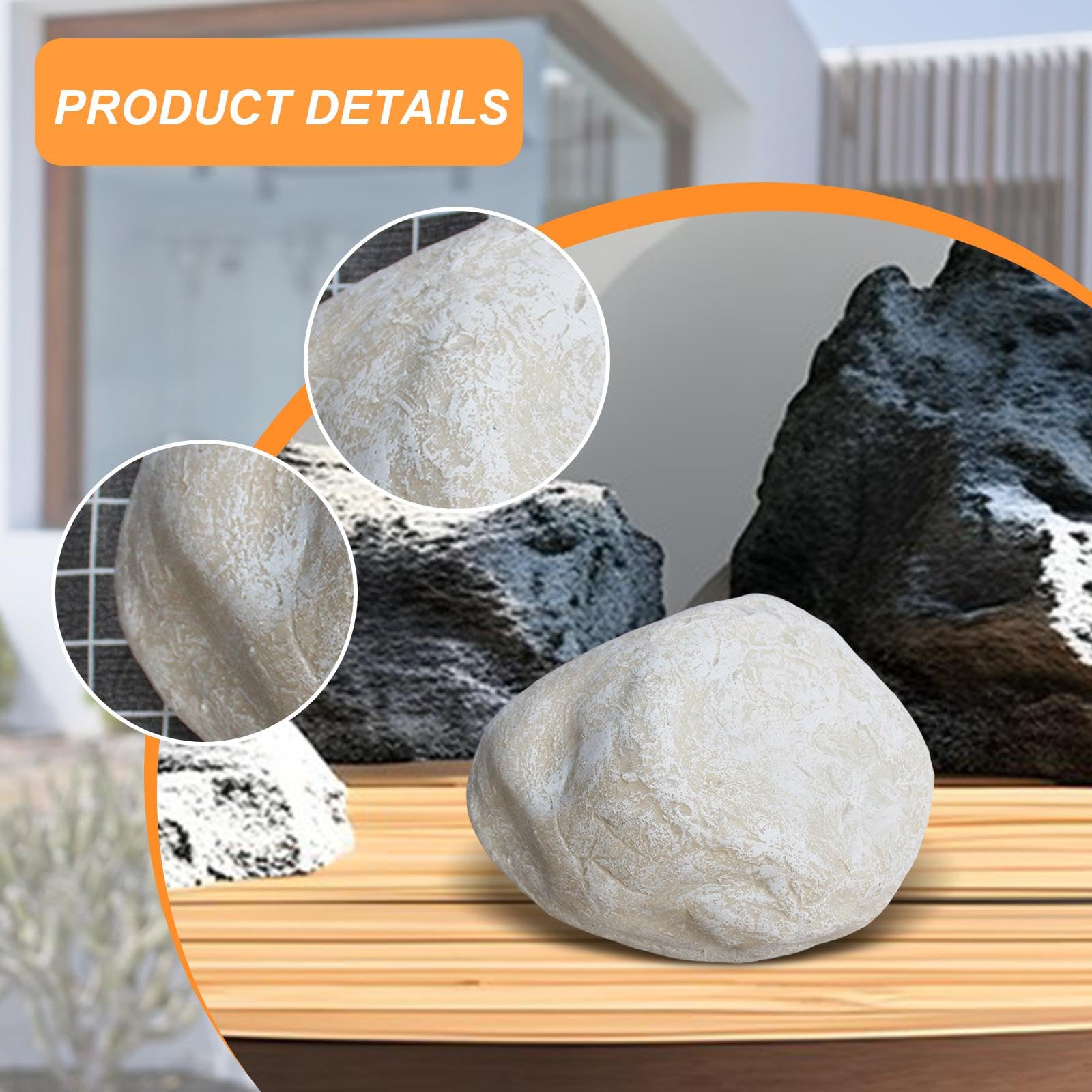 Roccia Artificiale per Esterni, Ornamento Paesaggistico, Simulazione Diorama, Forniture per Giardino, Casa, Bonsai, Cortile, Style B