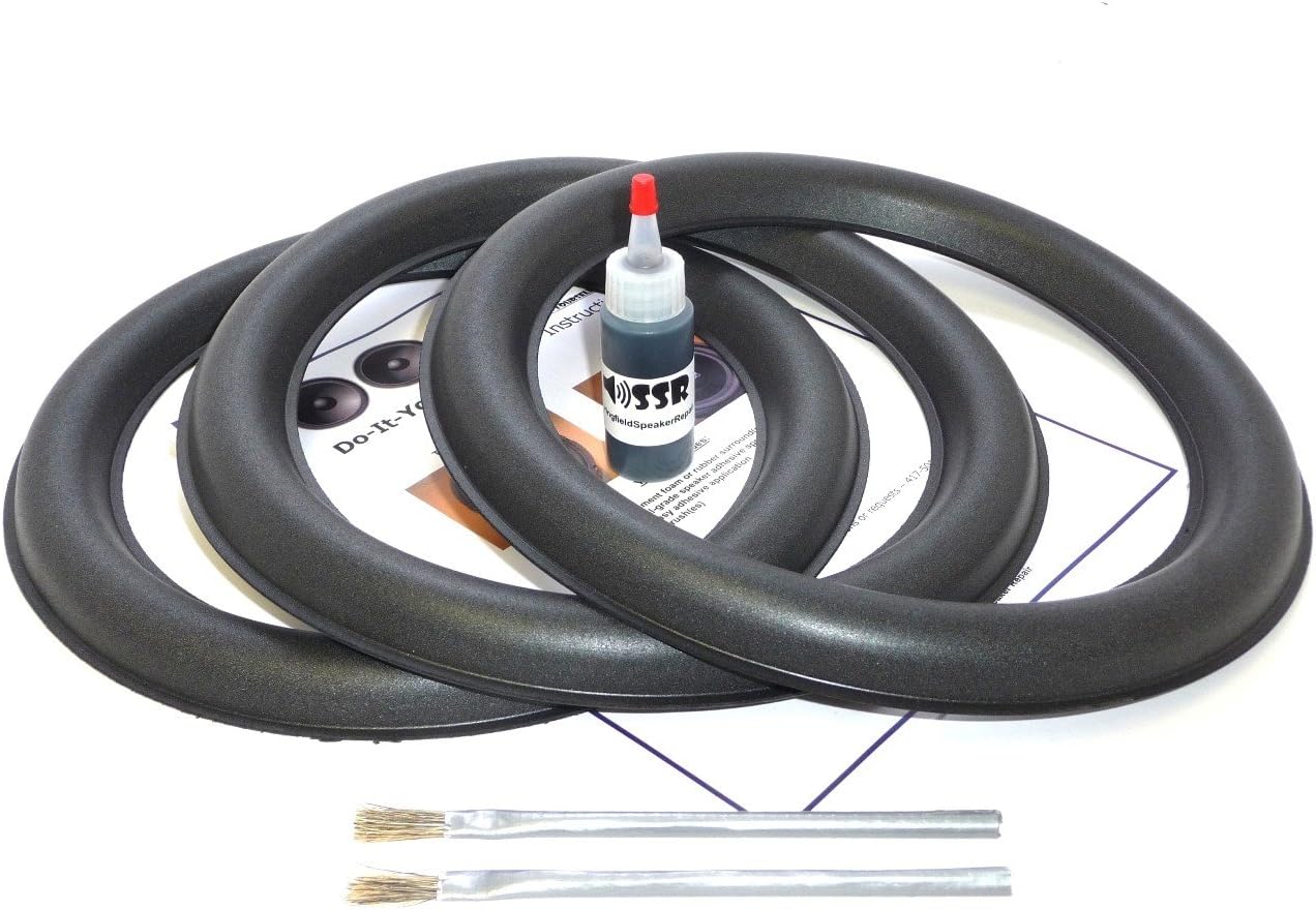 Springfield Speaker Foam Surround Edge Repair Kit - 3 Speaker Kit - Compatible with Only 12W6v2
