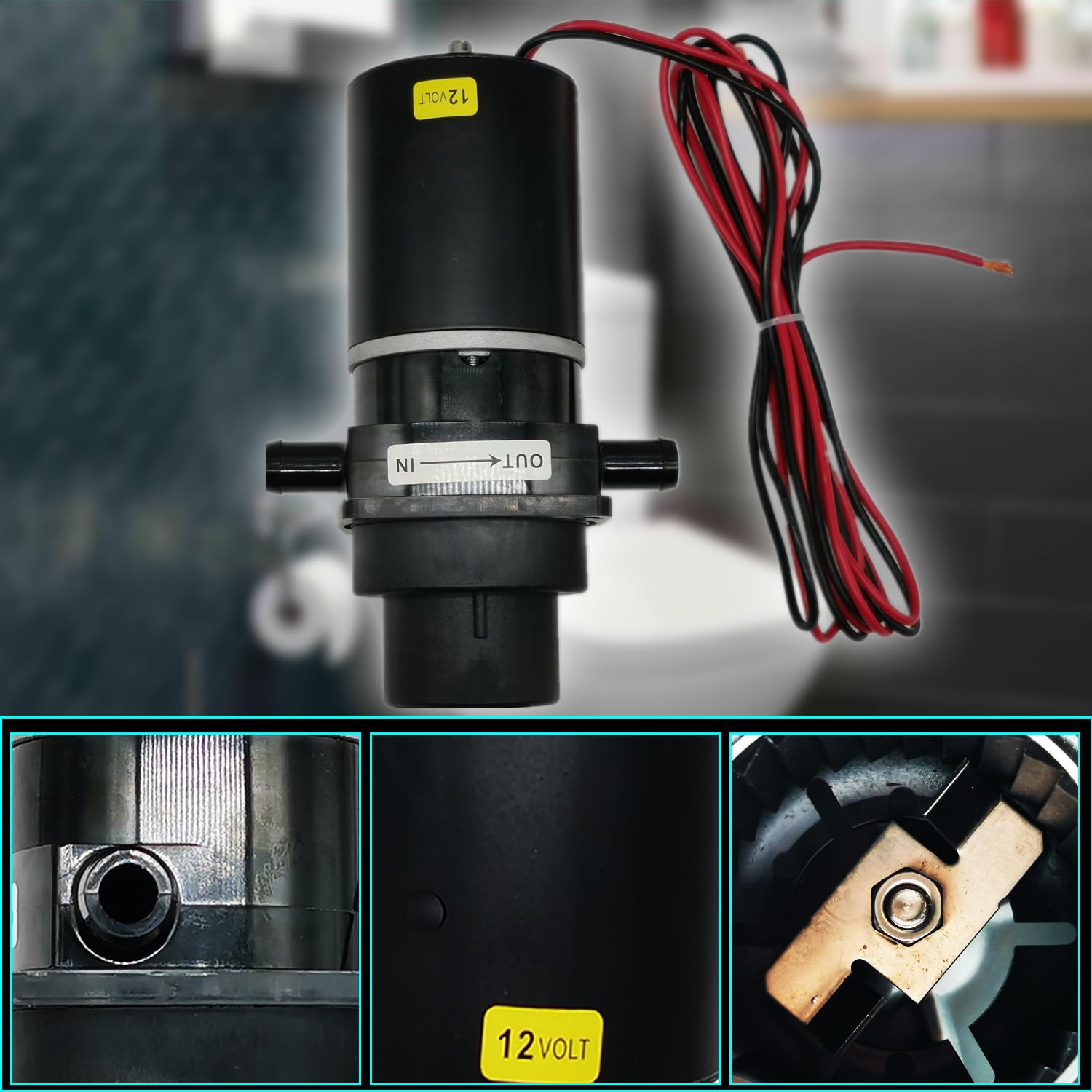 Kit De Montage Pompe à Toilettes Marins – Sous-ensemble Macérateur électrique 12V, Remplacement Série 37010