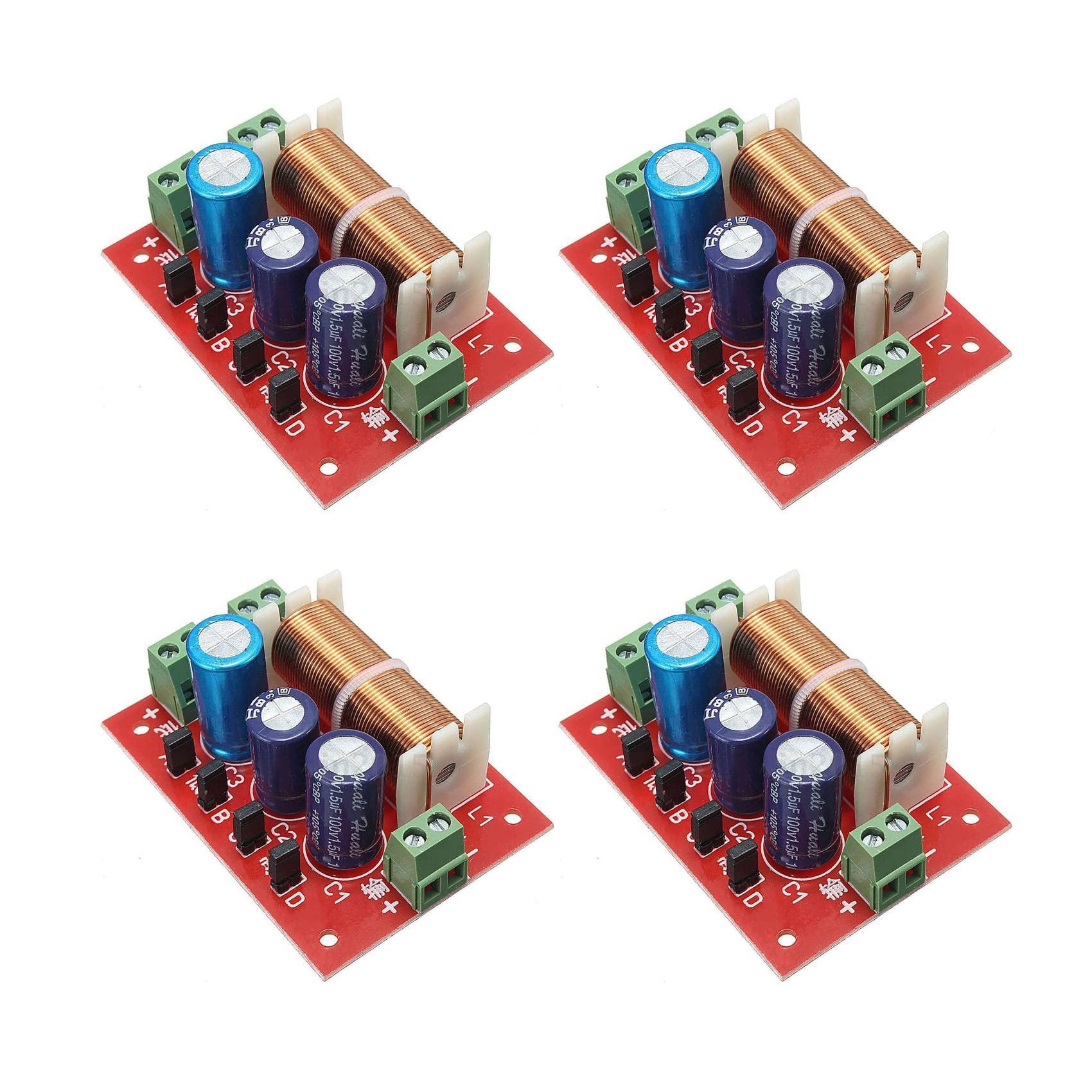 4X 400W Altoparlante Crossover 2 Vie Alto-Basso 4-16 Ohm Divisore di Frequenza per Altoparlante