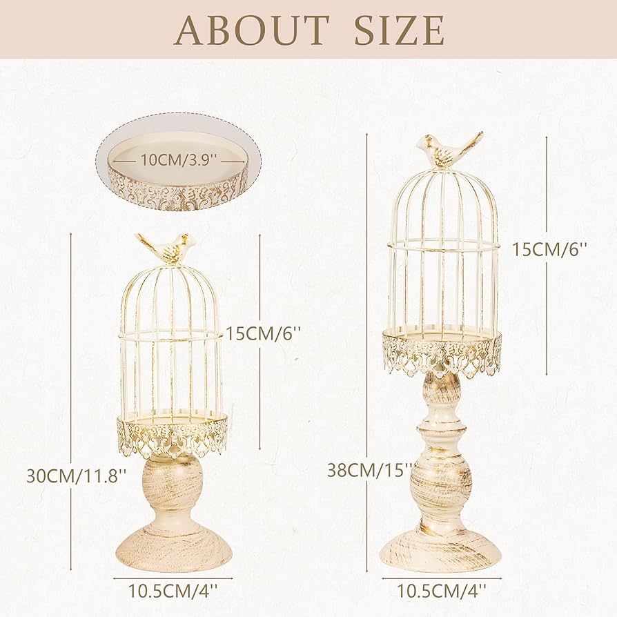 Amazon.co.jp: 鳥かごキャンドルホルダー 装飾バードケージ