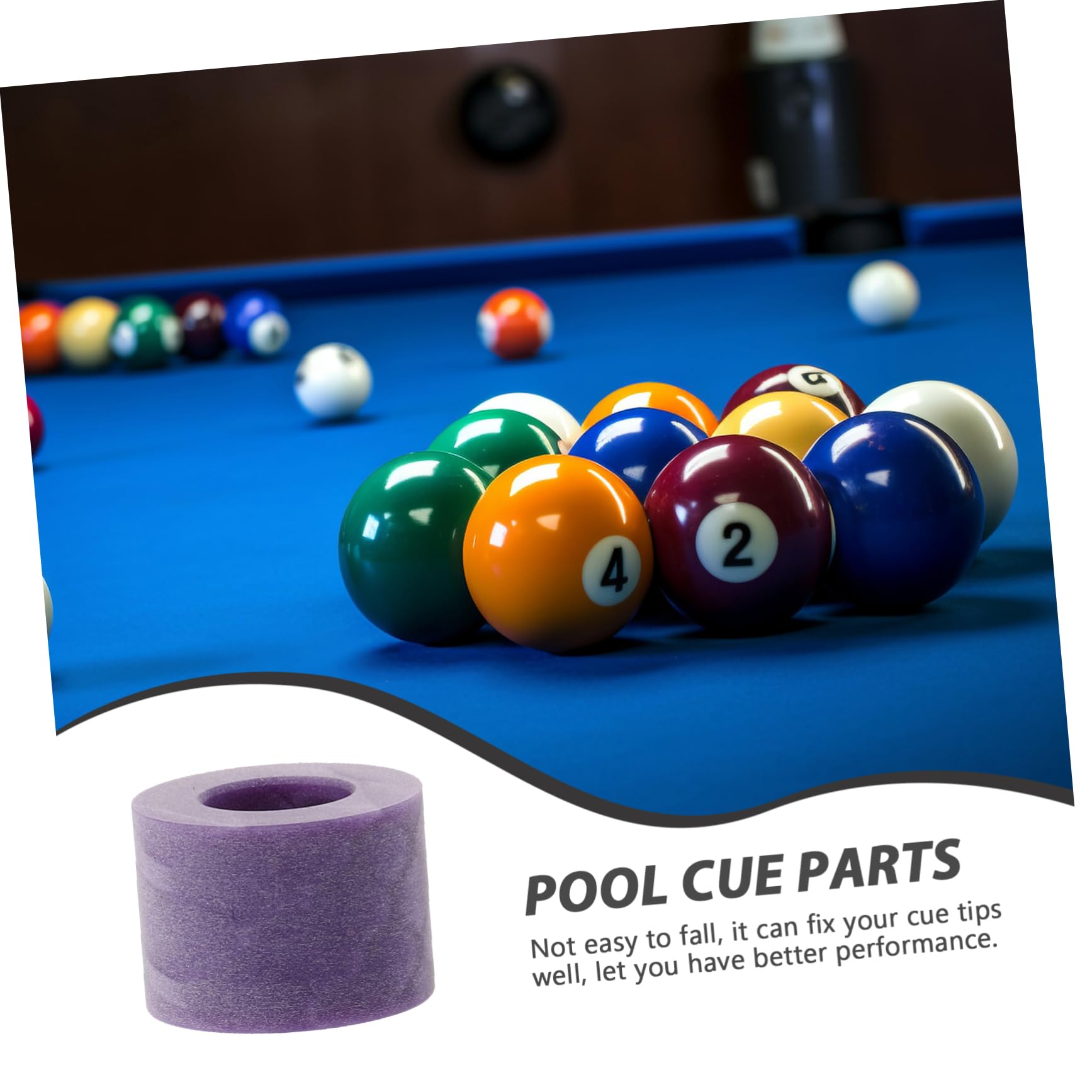 Hemoton Small Portable Billiard Tip Replacement Kit Durable Material for Quick Repair Light Weight and Easy to Store for Billiard Enthusiasts