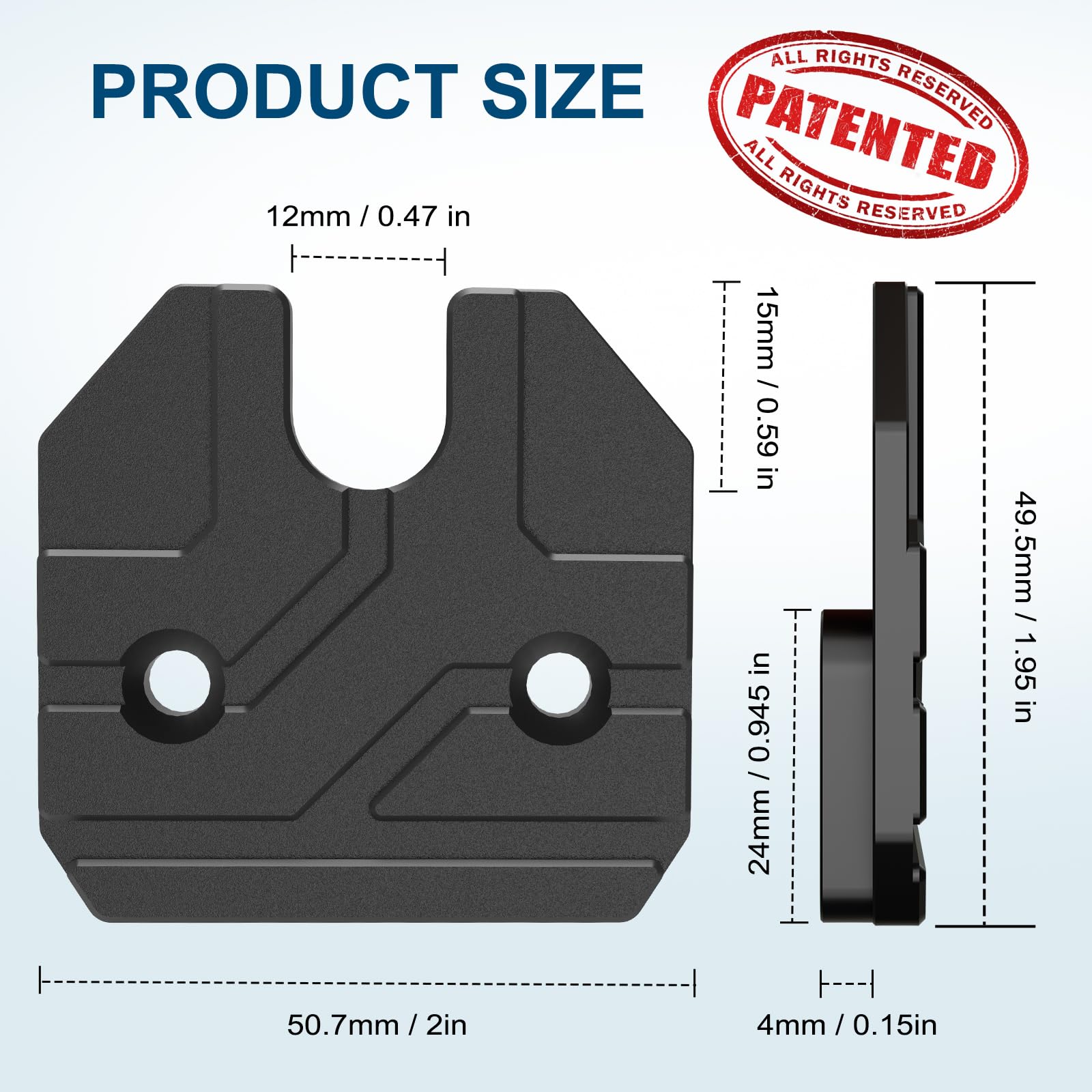 Sun Visor Repair Kit Compatible with RAM 1500 2019-2023 2 Pack Sun Visor Clip for Trucks Aluminum Alloy — view 4