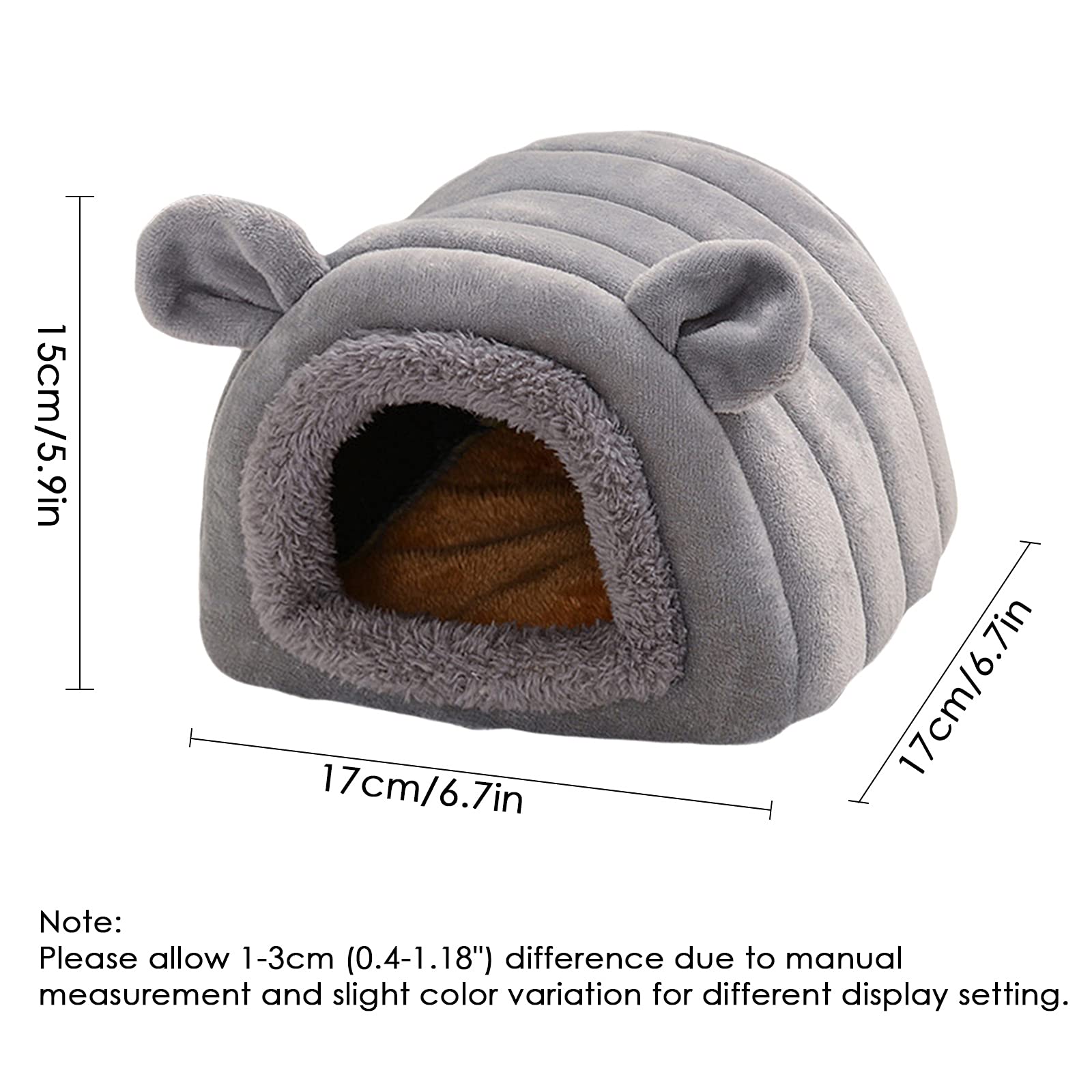 Hamsterzelt Hängematte – Warmes Schlafbett Für Rennmäuse, Ratten, Zucker, Eichhörnchen & Igel (M, Pink)