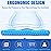 Gel Seat Cushion - 17x17 inch Extra Large Egg Seat Cushion Chair Pads with Non-Slip Cover for Sciatica & Back Pain - Office Chair Car Seat Cushion - Coccyx Cushion for Tailbone Pain