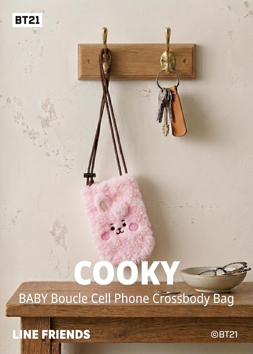 BT21 BABY Boucle Cell Phone Crossbody Case with Strap Case