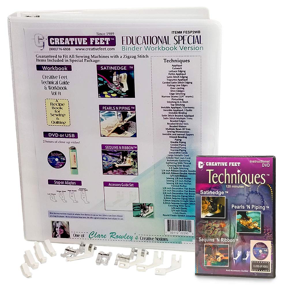 Creative Feet Educational Special Sewing Includes All Creative Feet Sewing Machine Foot and Instruct