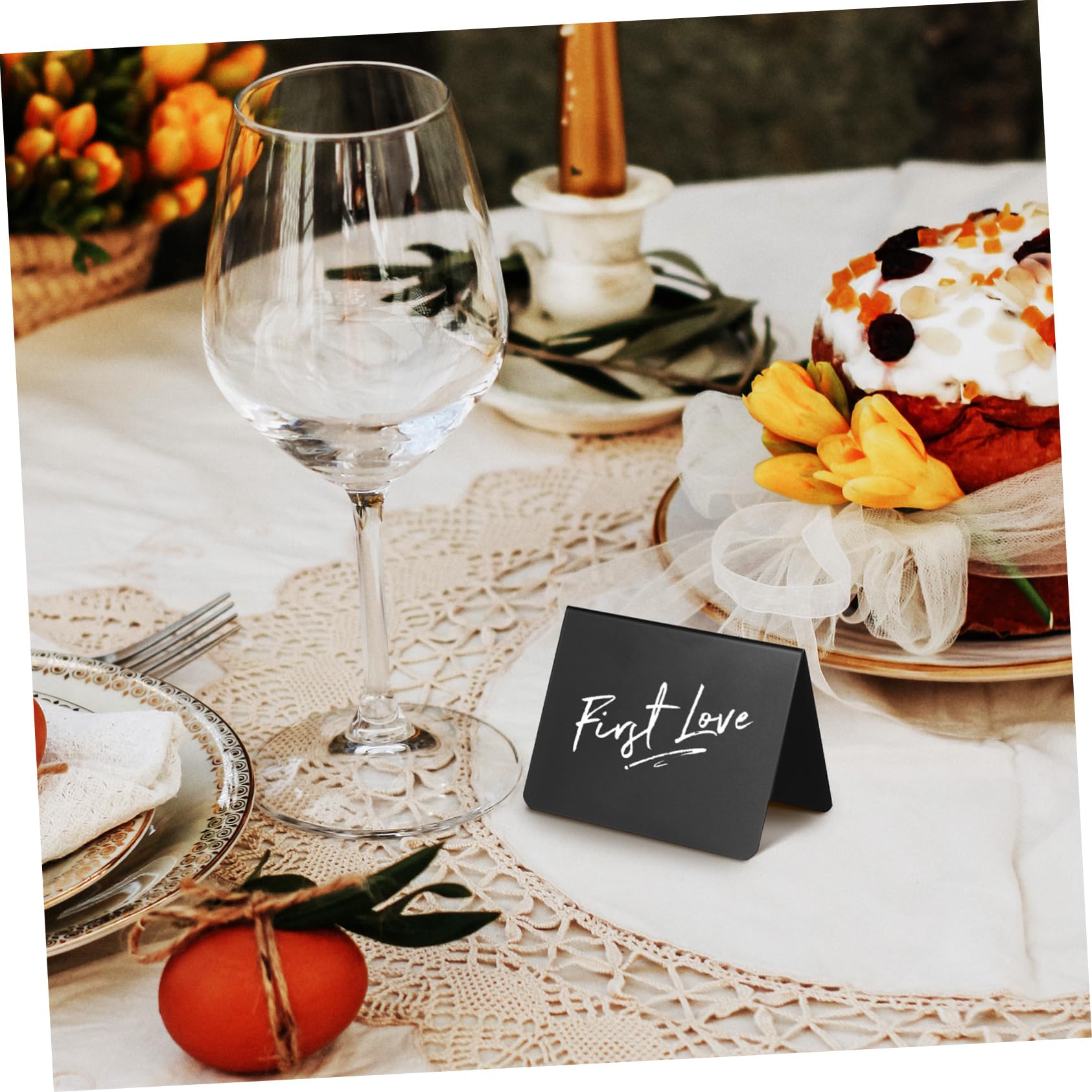 Tofficu 5 Sätze Memoboard-schild Message Board -zeichen Tafel Mit Küchennotizen Mini-etikettenclip Mini Mit Ständer Schwarze Tafeletiketten Tabletop-nachrichtentafel Plastik 20 Stück * 5
