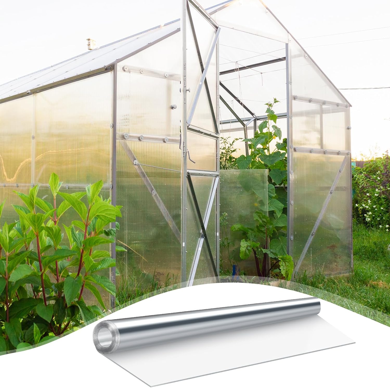 54 Inch x 3 ft Clear Vinyl Roll Sheet 40 Gauge Clear Plastic Roll Marine Vinyls Crystal Transparent Vinyl Sheeting for Window Boats Table Covering Greenhouse DIY Crafts Making Protective Film