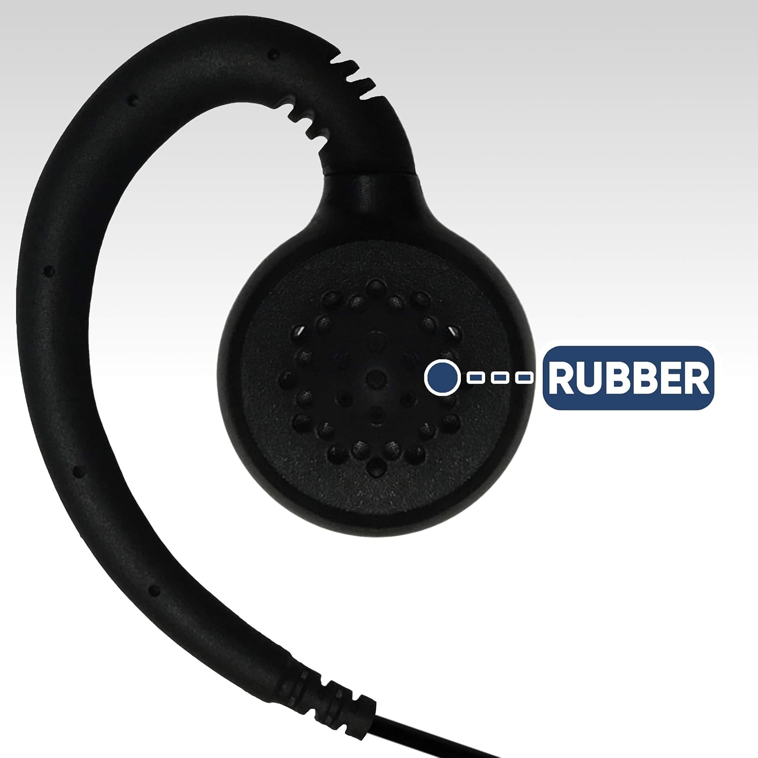 SHEEPDOG MICROPHONES Swivel Earpiece with Microphone, Compatible with Motorola R7, ION and MXP600, Black Cable (LMC-1GH-M20), Premium Headset