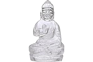Clear Quartz Crystal Buddha Statue for Home