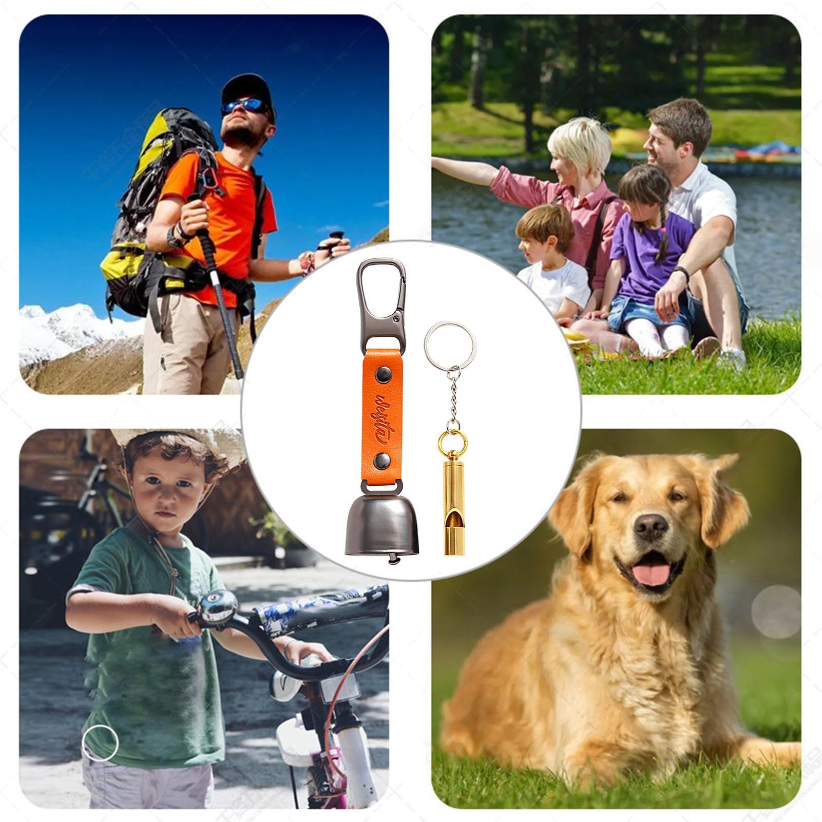 Bärenglocke für draußen – Kuhglocke aus Eisen mit magnetischem Schalldämpfer, Vintage-Glocke für Haustiere und Wanderer | Ideal für Camping, Wandern, Radfahren, Angeln, Outdoor-Sicherheit, Gartendekor