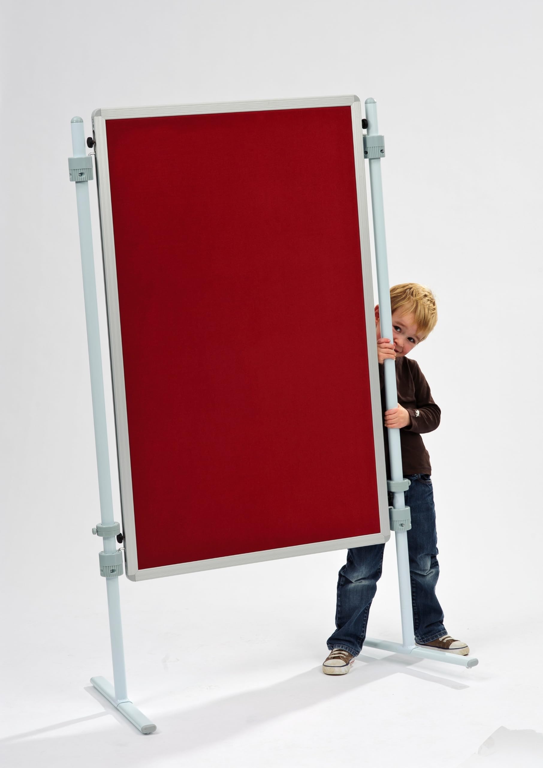 Betzold Stellwandtafel mit Stoffoberfläche – kleine Moderationstafel, Trennwand