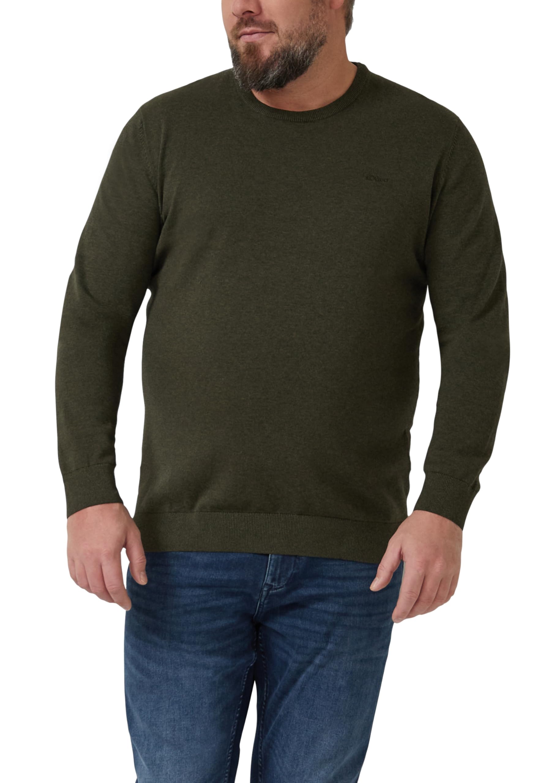 s.Oliver Pullover mit Crew Neck Herren