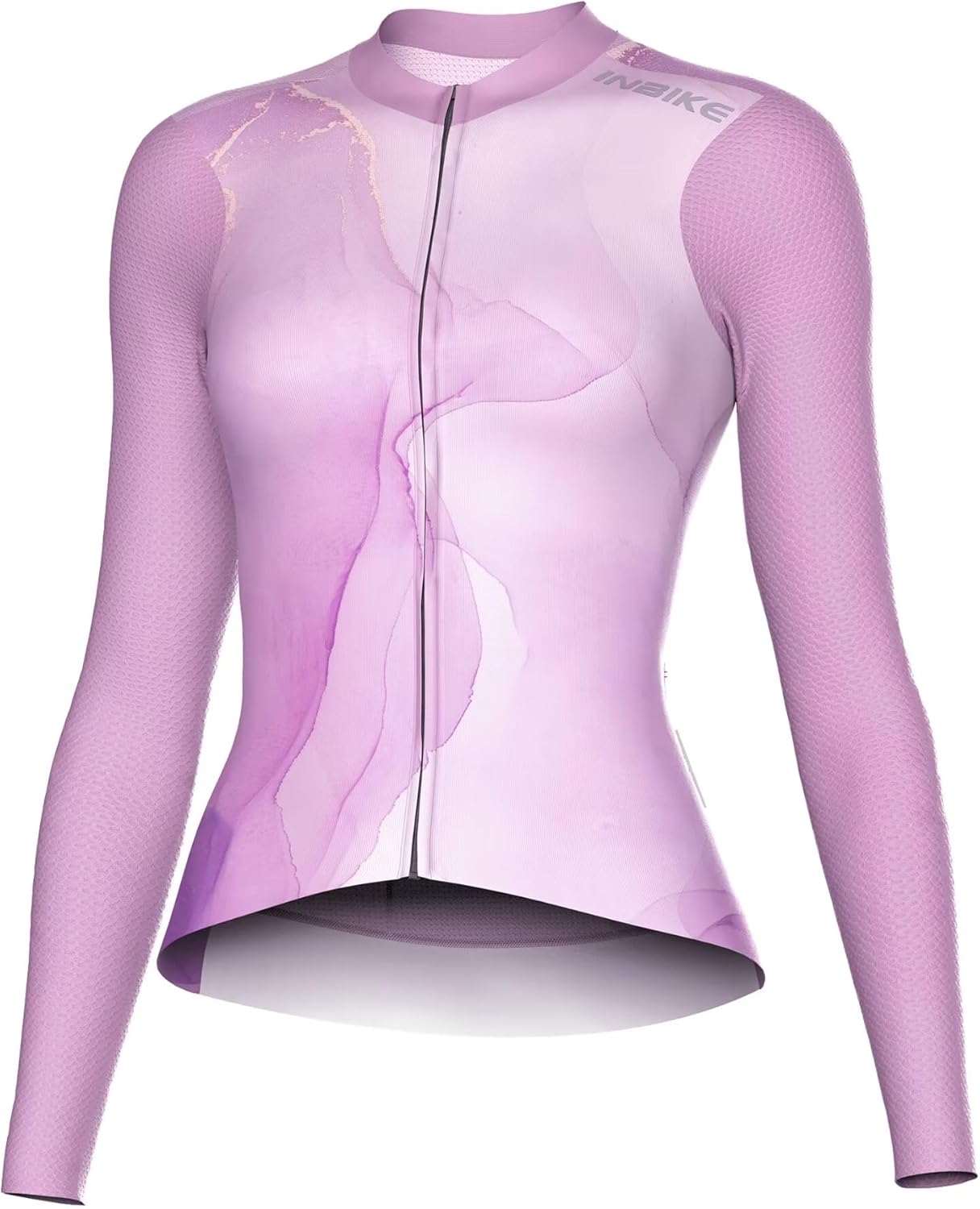 INBIKE Cycling Jersey Women Long Sleeve, Breathable Bike Shirts with Pockets, Bicycle Clothing for Road Biking Riding