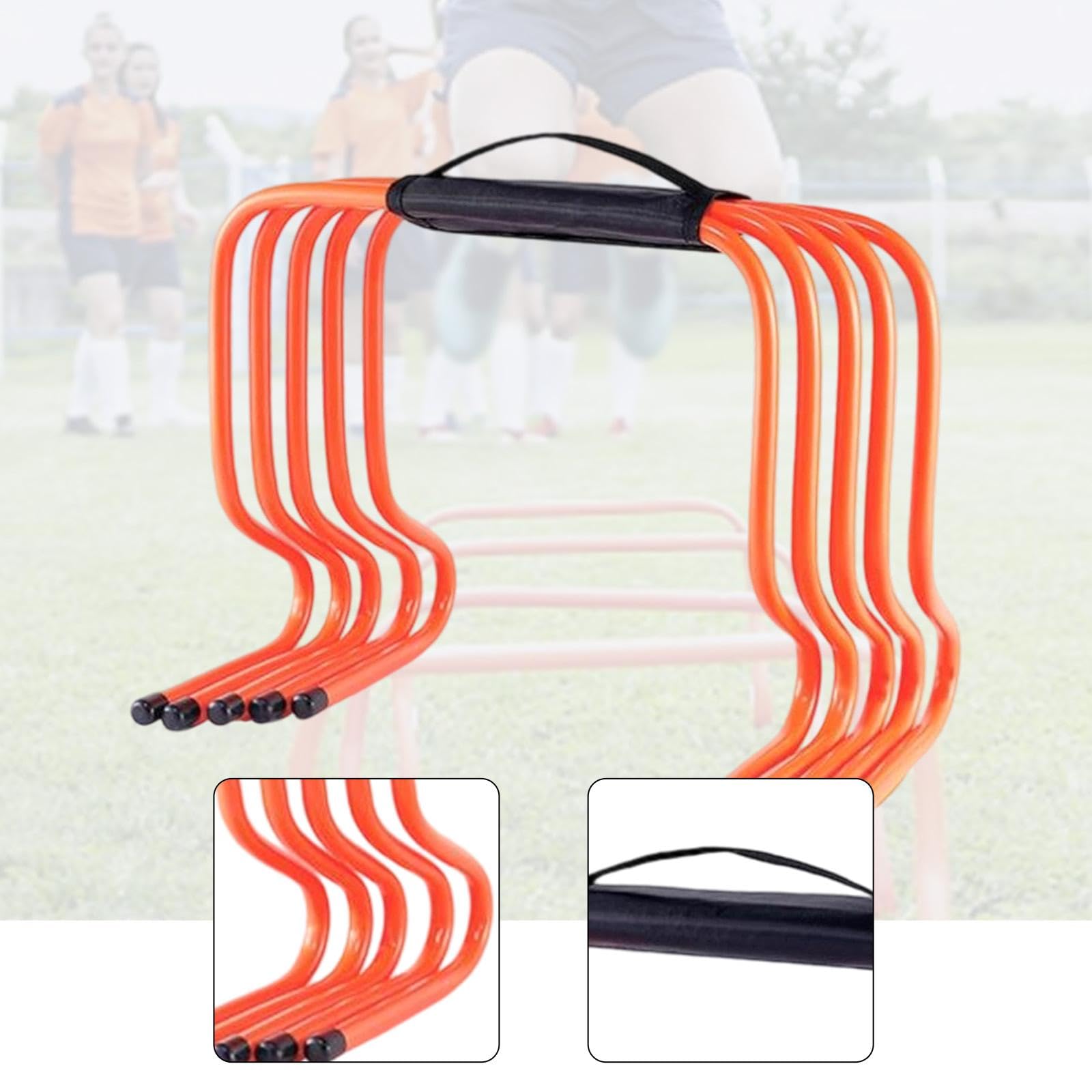 Vallas de Entrenamiento de Agilidad de 5 Piezas, Equipo de Entrenamiento de Velocidad de Salto, Obstáculos Multiusos para de Baloncesto Y Fitn
