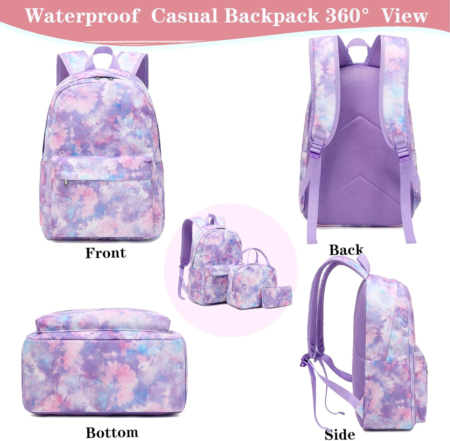 Girls Backpack School Backpack for Boys and Girls Laptop Backpack Water Resistant Middle School Bags Kids Backpacks - Image 3