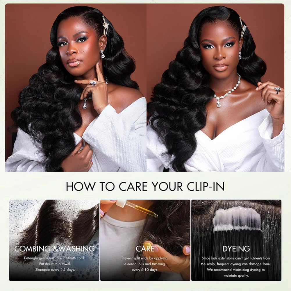 Amazon.com : Human Hair Bundles Body Wave 3 Bundles （14 16  display picture 1