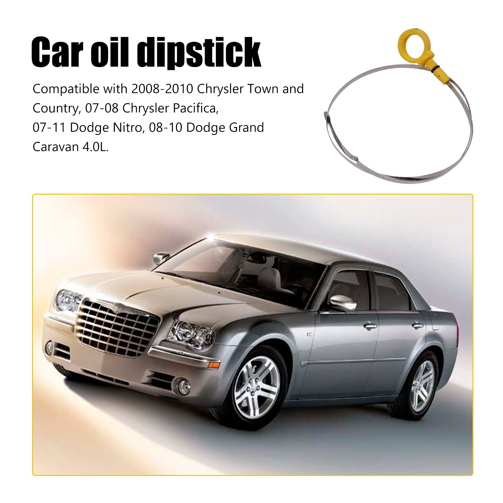 EATAKWARD Engine Oil Dipstick Replacement For 07-11 Dodge Nitro / 08-10 Grand Caravan 4.0L - 04593604AA - View #2