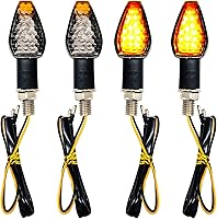 Vista 1 de 4PCS Mini Stalk Flecha Luz Motocicleta Señal de Giro Luces Luces Delanteras Luces Traseras Adecuado para todo tipo de locomotoras de 12V