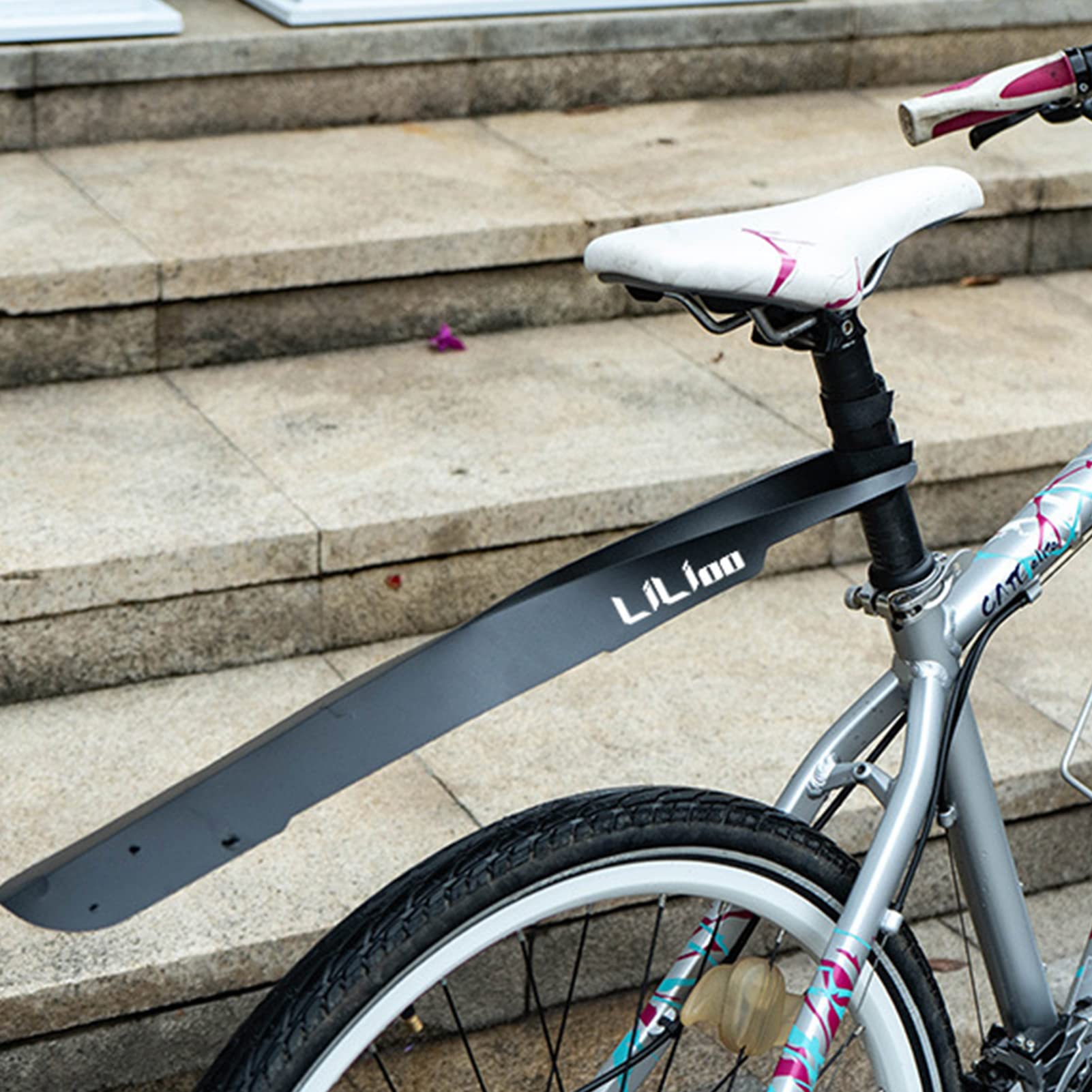 Parafango Per Bici Da Strada E MTB - Set Di 4 Parafanghi Pieghevoli Impermeabili In Plastica - Foto 11