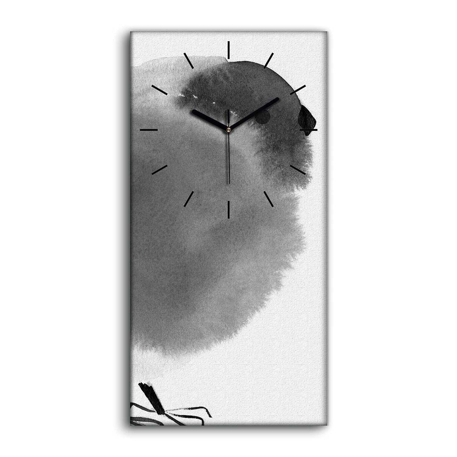 Horloge sur Toile Oiseaux Coloray 30x60cm de Salon Moderne