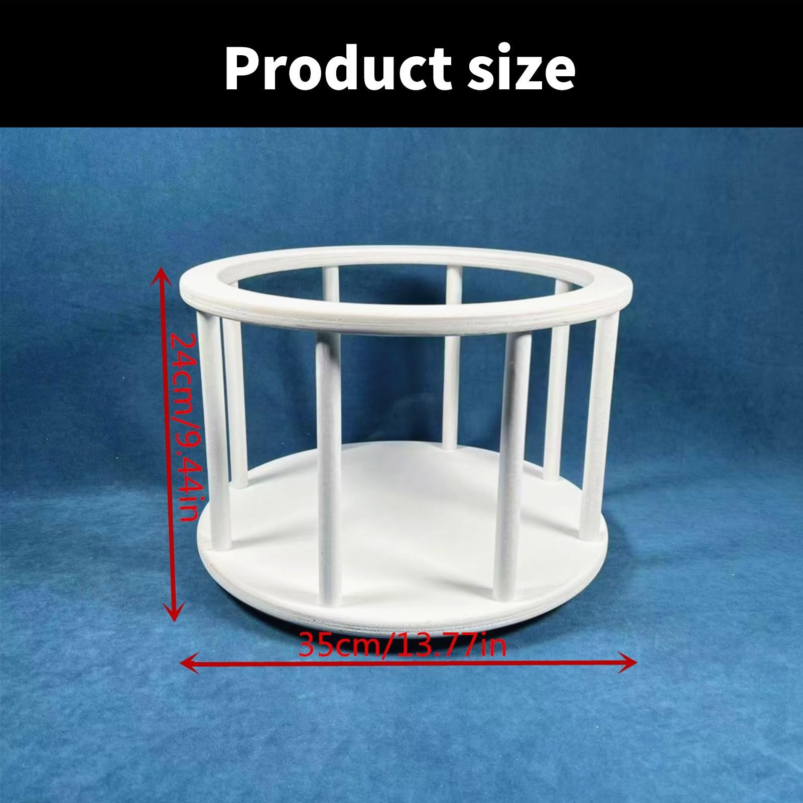 Cestino rotondo in legno Accessori per portatili Soggiorno confortevole per la fotografia infantile per catturare momenti preziosi Cestino fotografico per