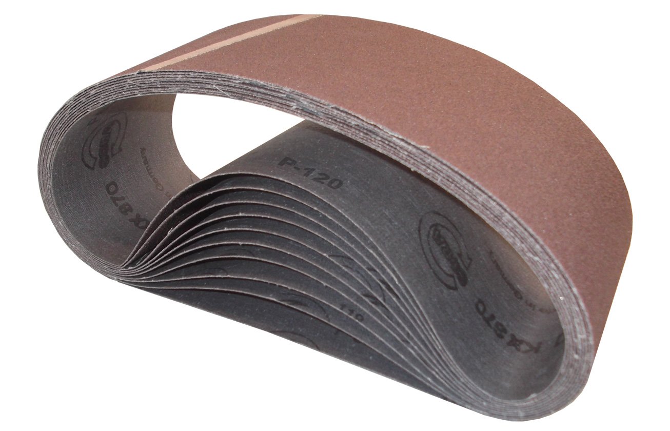 sandyflex 10bt-p120 Tank Abrasive Bands, 100 x 690 mm, Set of 10 Pieces