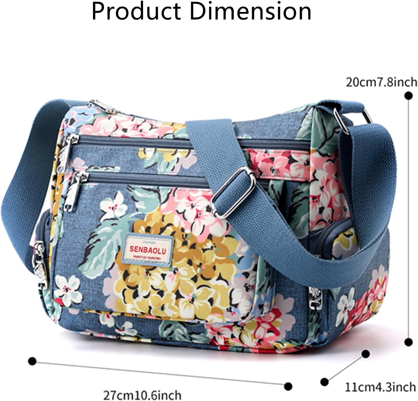 Shoulder Bags for Women Nylon Crossbody Bags Waterproof Lightweight Messenger Purses and Handbags - Image 5