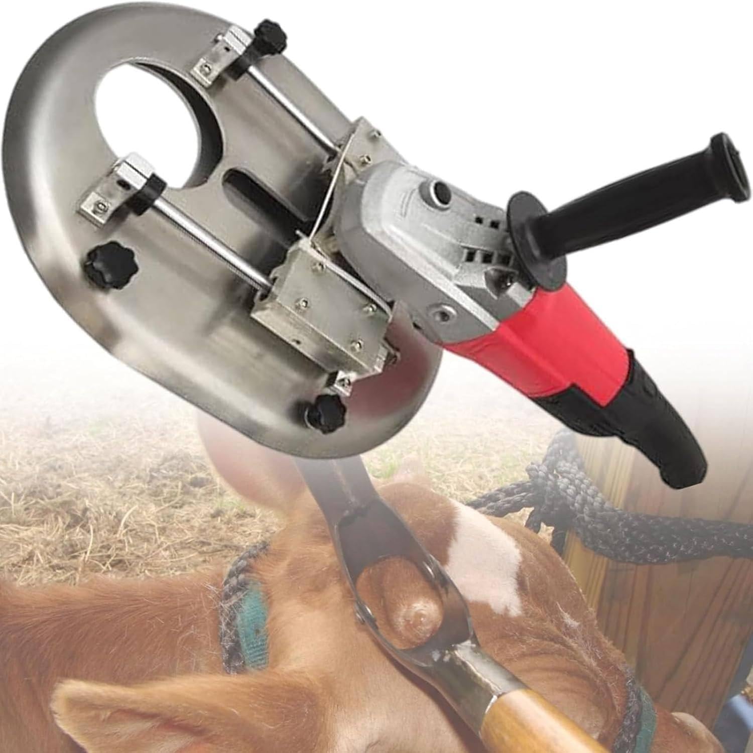 Dehorner Elettrico per bovini e Ovini, 1900 W ad Alta Potenza e Resistenza alle Alte Temperature, Taglia-Corno per Veterinario, Fattoria, Ranch, Attrezzi per Bestiame