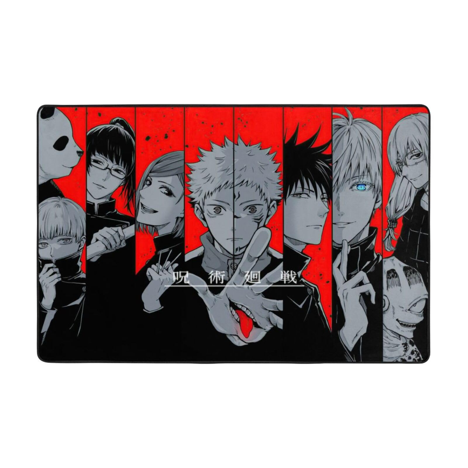 similar Carpet Bath Mat 36"x24" for Kai sen Jujutsu Floor Mat Bedroom Rug Front Door Mat Indoor Mats Comfort Water Absorbent Soft Home Decor Rugs