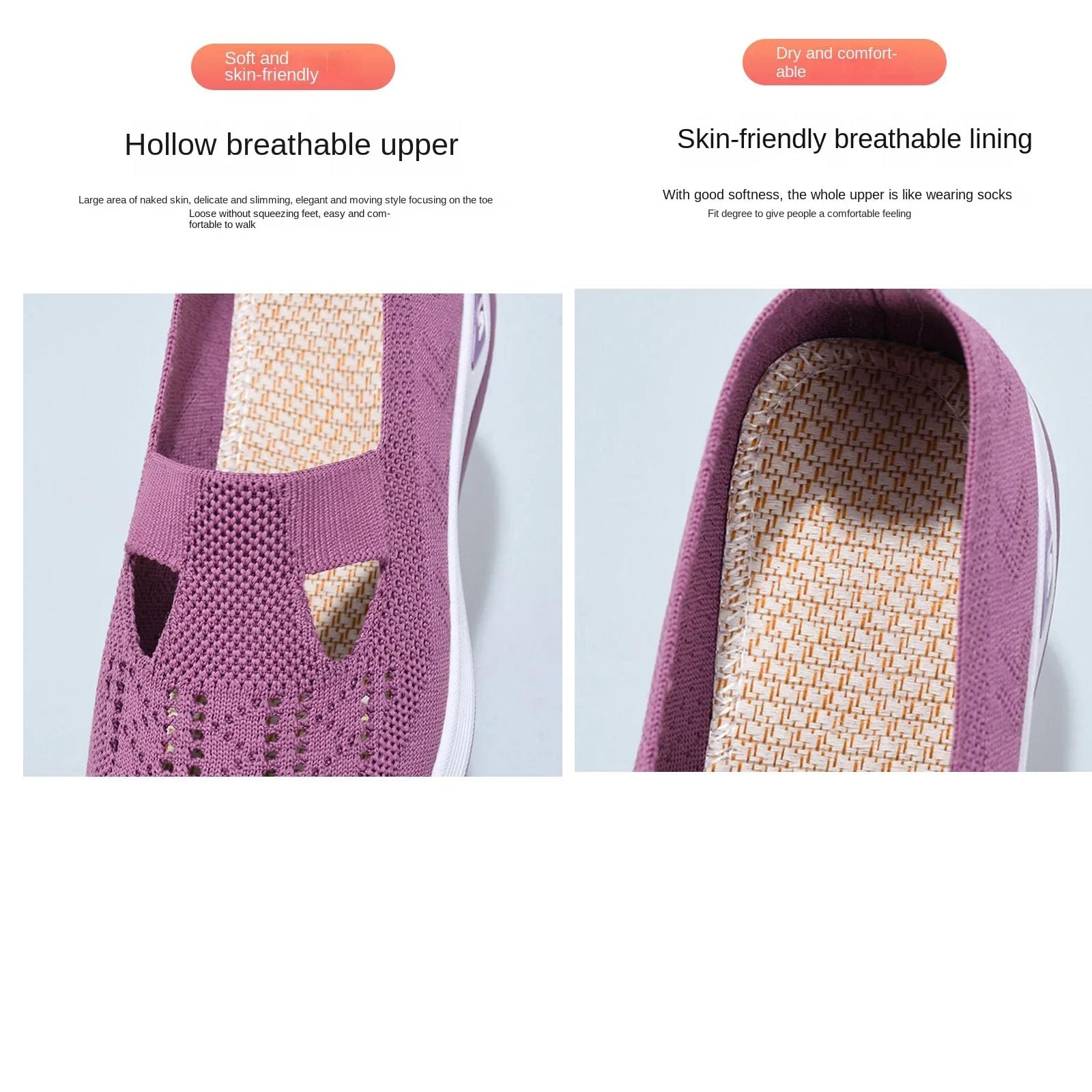 Zapatos ortopédicos para Mujer Transpirables Suela Suave para Caminar
