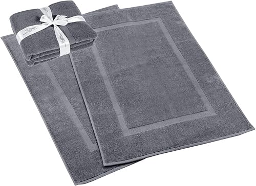 Vista 151 de HILLFAIR Juego de 12 toallas de algodón de 21.16 oz/m², 2 toallas de baño, 4 toallas de mano, 6 toallas de baño, toallas absorbentes de algodón Azul