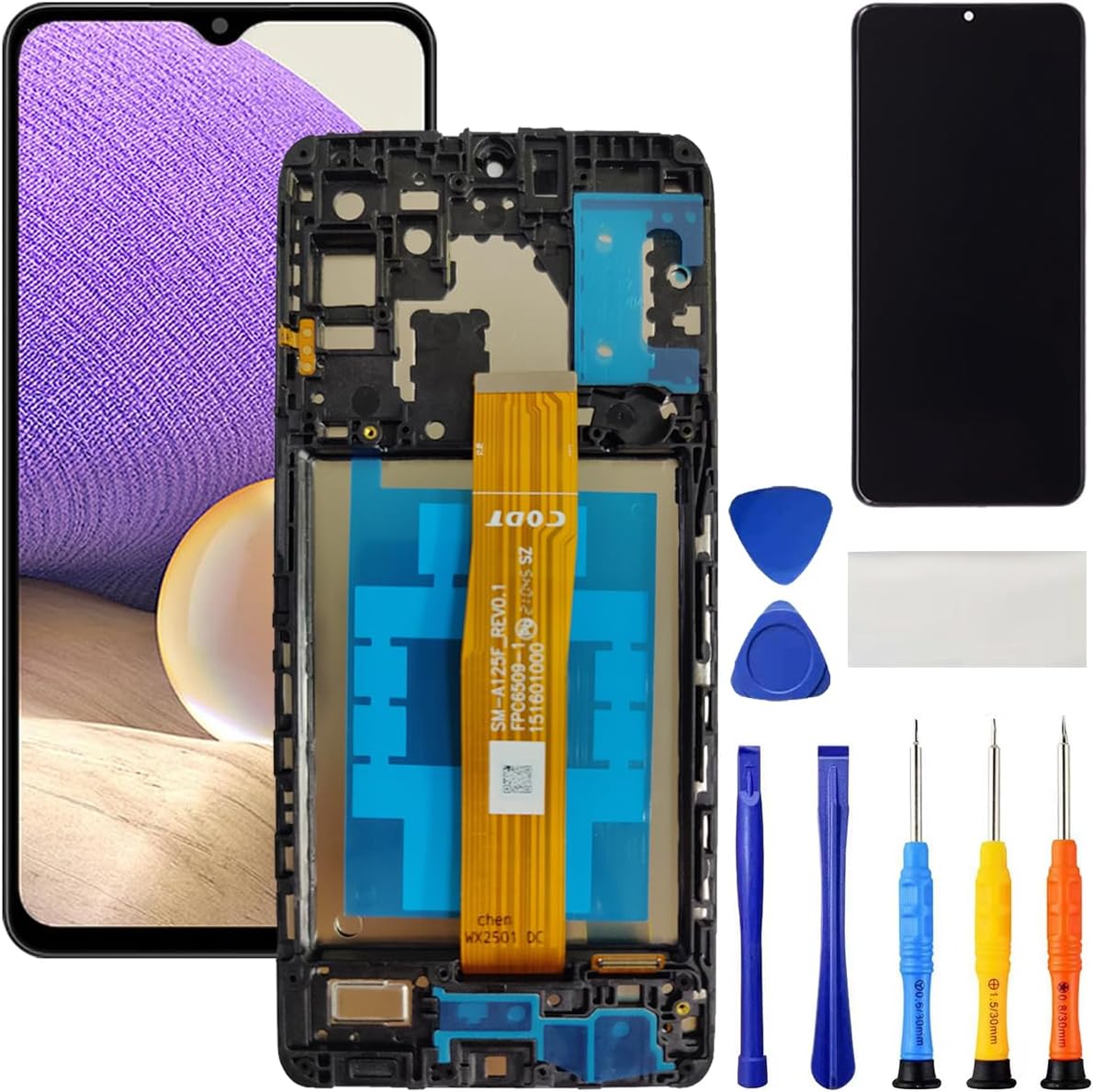 for Samsung Galaxy A32 5G Screen Replacement with Frame for Samsung A32 A326u A326b A326a A326w S326dl LCD Display Digitizer Touch Screen Assembly Part with Repair Kits 6.5 Inch (Not A32 4G)