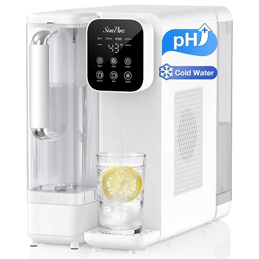 SimPure Y11C-A Cold Reverse Osmosis Water Filter Countertop, UV RO