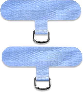TACOMEGE Phone Tether Tab for iPhone, Cell Phone Lanyard Patch, Phone Strap Replacement Part for All Full Phone Cases Blue