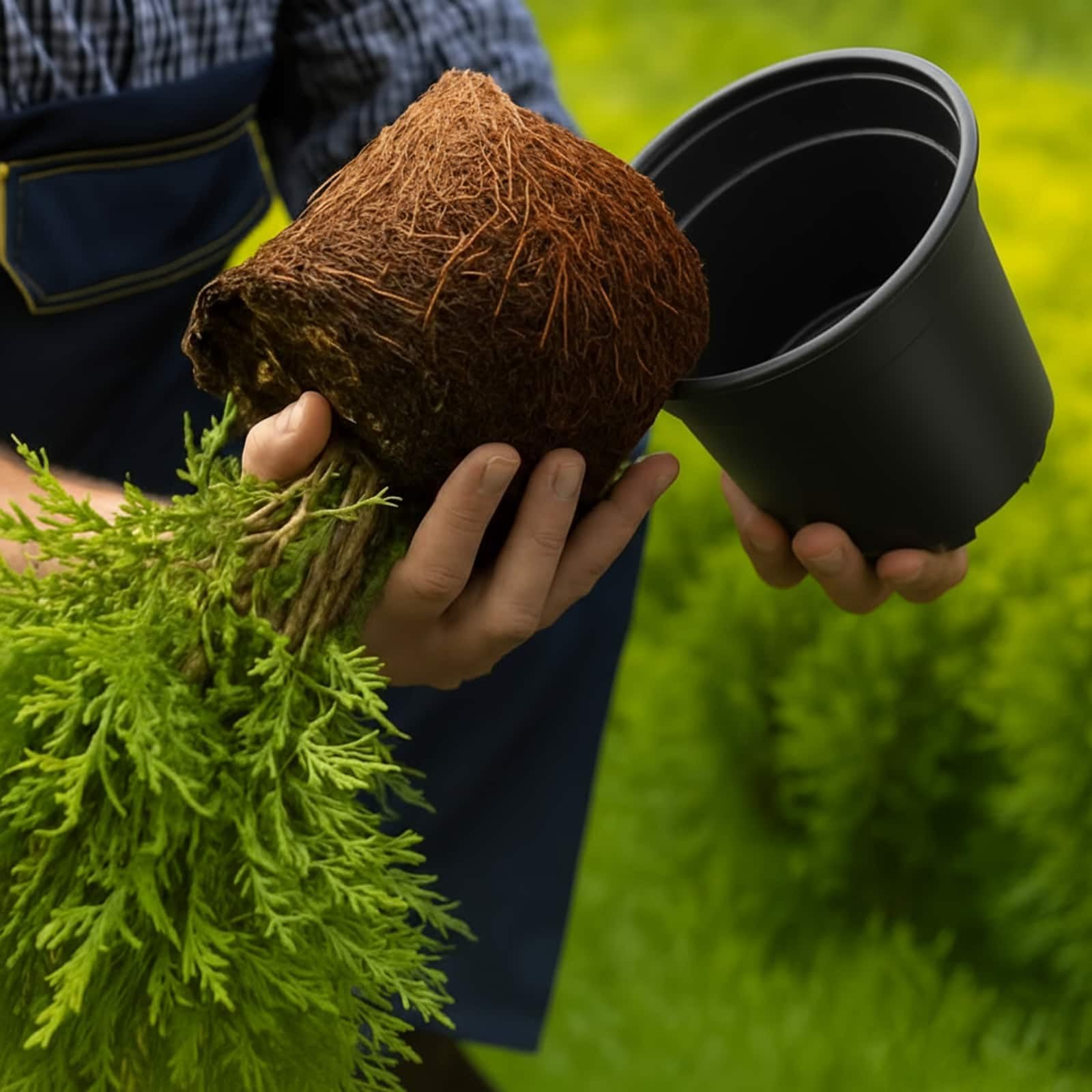 Lot de 200 Pots de Fleurs en Plastique Noir Ø 10 cm, Godets de Culture avec Trous de Drainage pour Semis, Bouturage et Plantes d'Intérieur ou Extérieur, Design Cylindrique Léger
