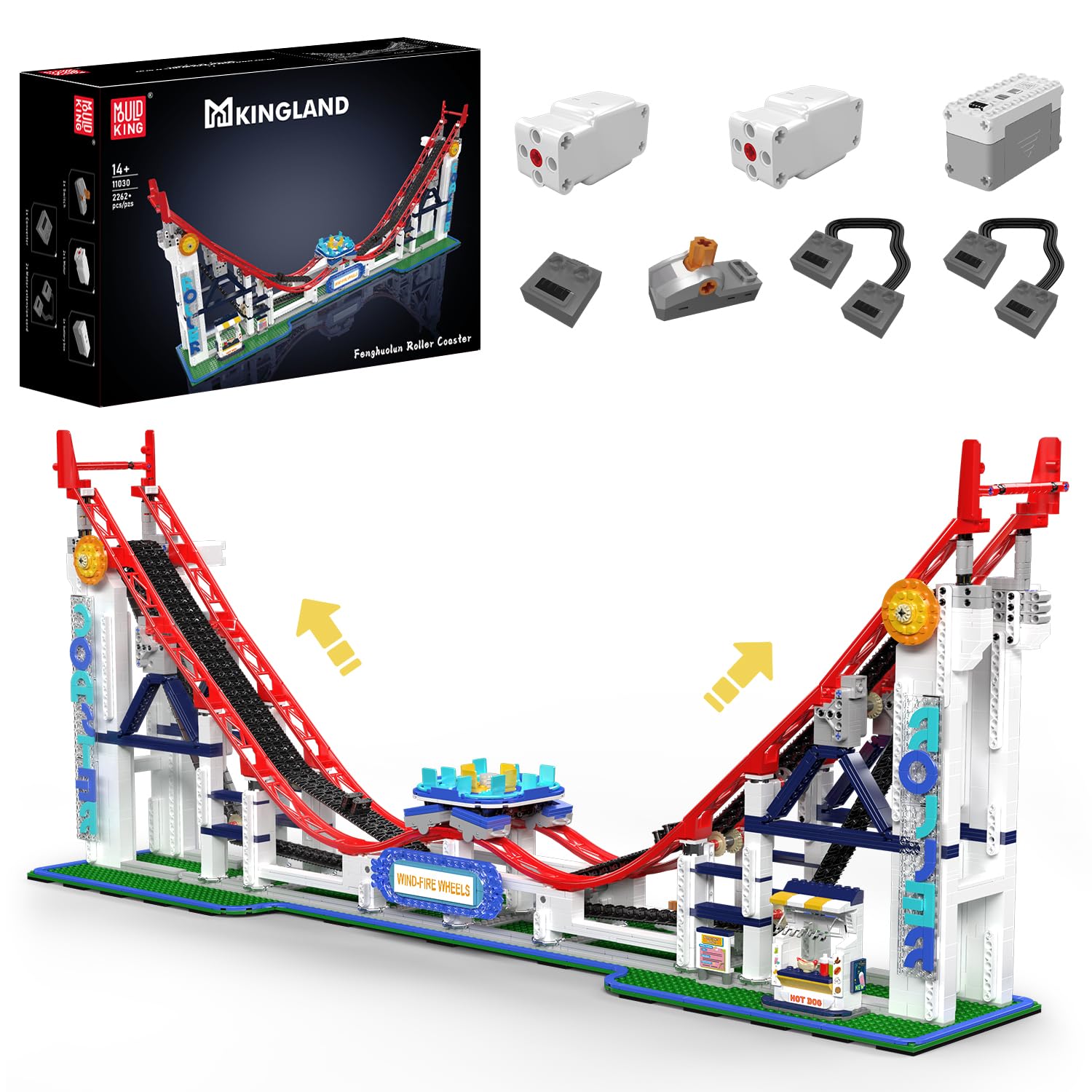 Mould King 11030 Roller Coaster Building Set - 2262 Pieces