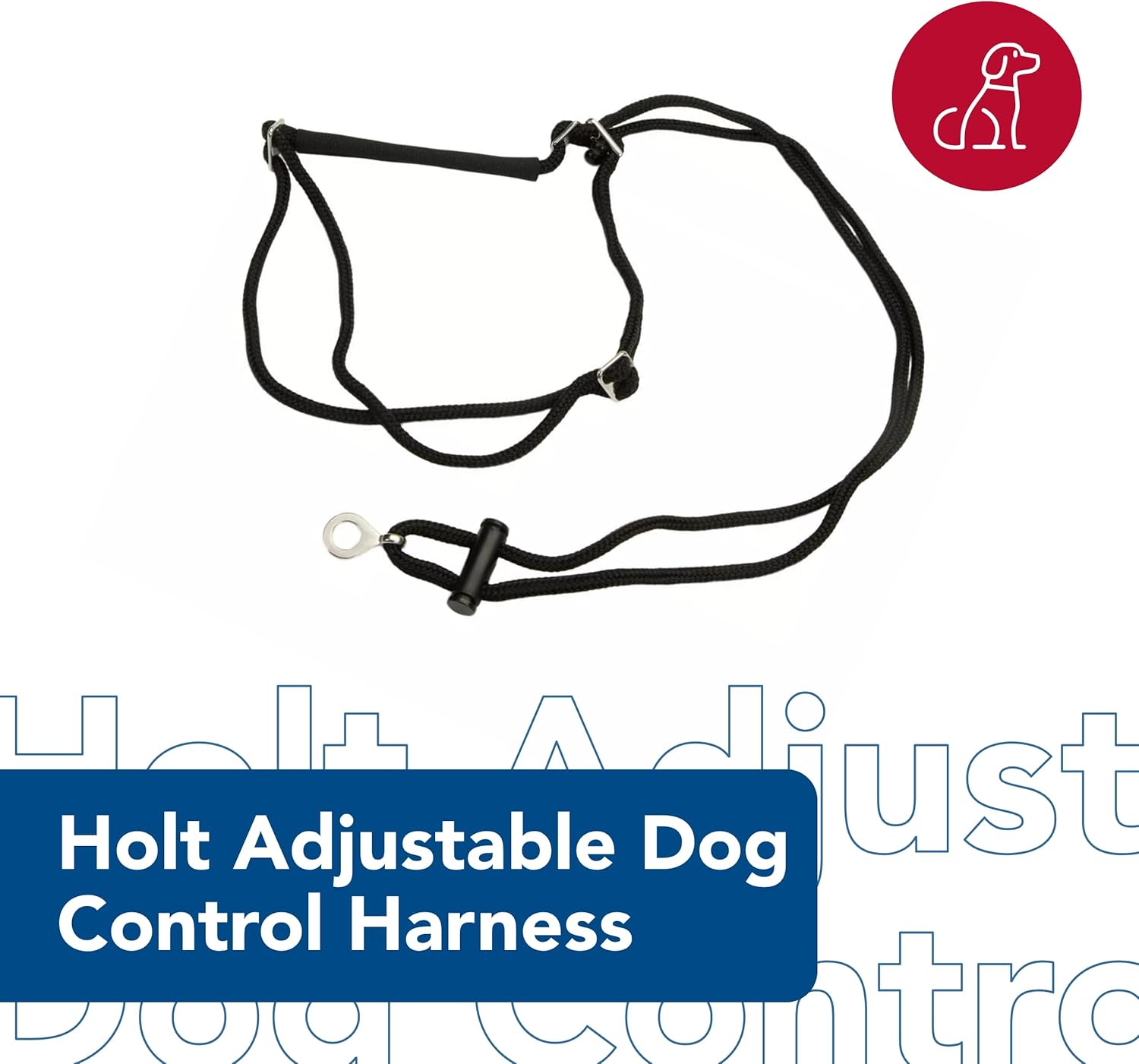 Coastal Pet Holt Adjustable Dog Control Harness - Big & Small Dog Harness - Walking Harness for Dogs - Instructions Included - Top-Grade Pet Supplies for Dogs - Black, Large (26")