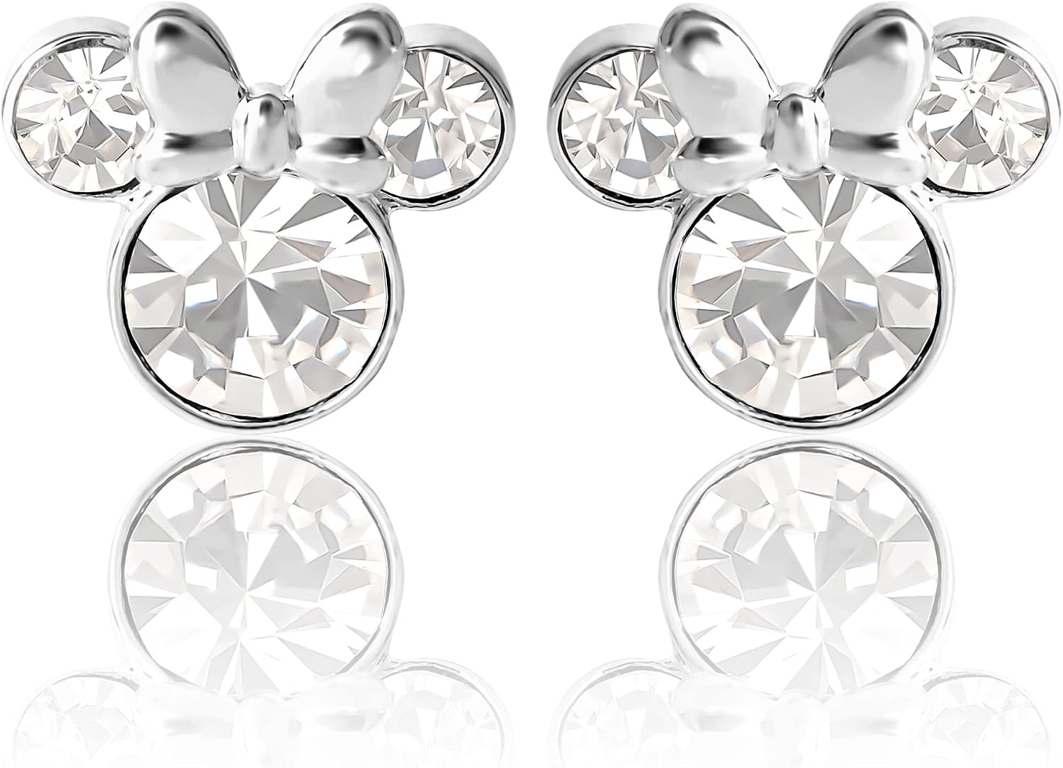 Minnie Mouse Birthstone Stud Earrings for Women Official License, Birthstone Earrings, Disney Gifts for Women