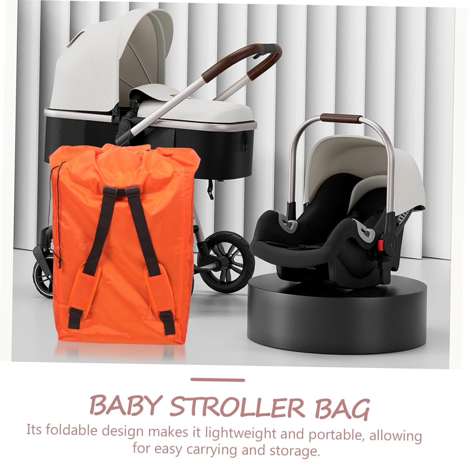 1pcs Stroller Airplane Travel Bag Seat Bag for Airplane Spacious Storage Diapers Clothes Toys